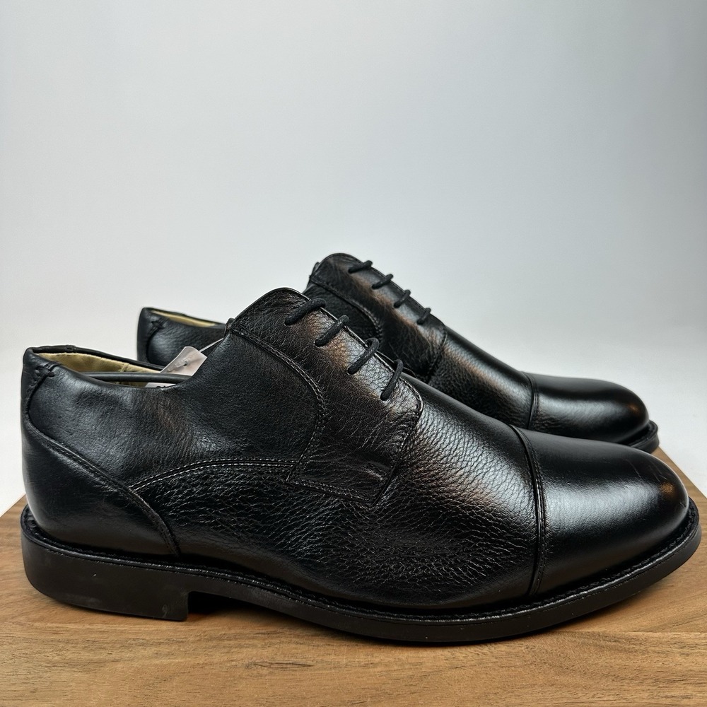 New Mens Belvedere Duke Cap Toe Oxfords Leather Black Dress Shoes Size‎ 15 D
